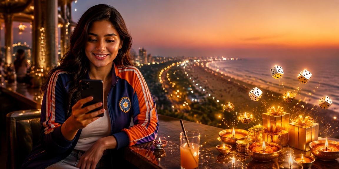 Festive gaming atmosphere at Chennai Marina Beach during Diwali