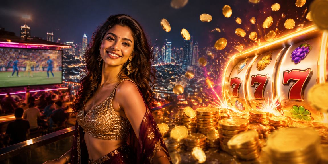 India cricket betting scene with vibrant Bollywood poster backdrop